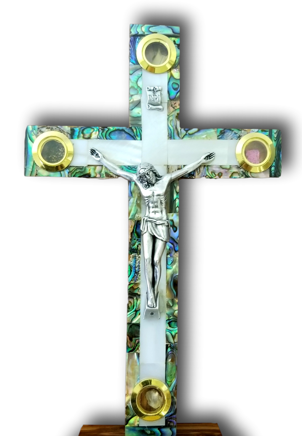 Latin Cross With Seashells and Holy items