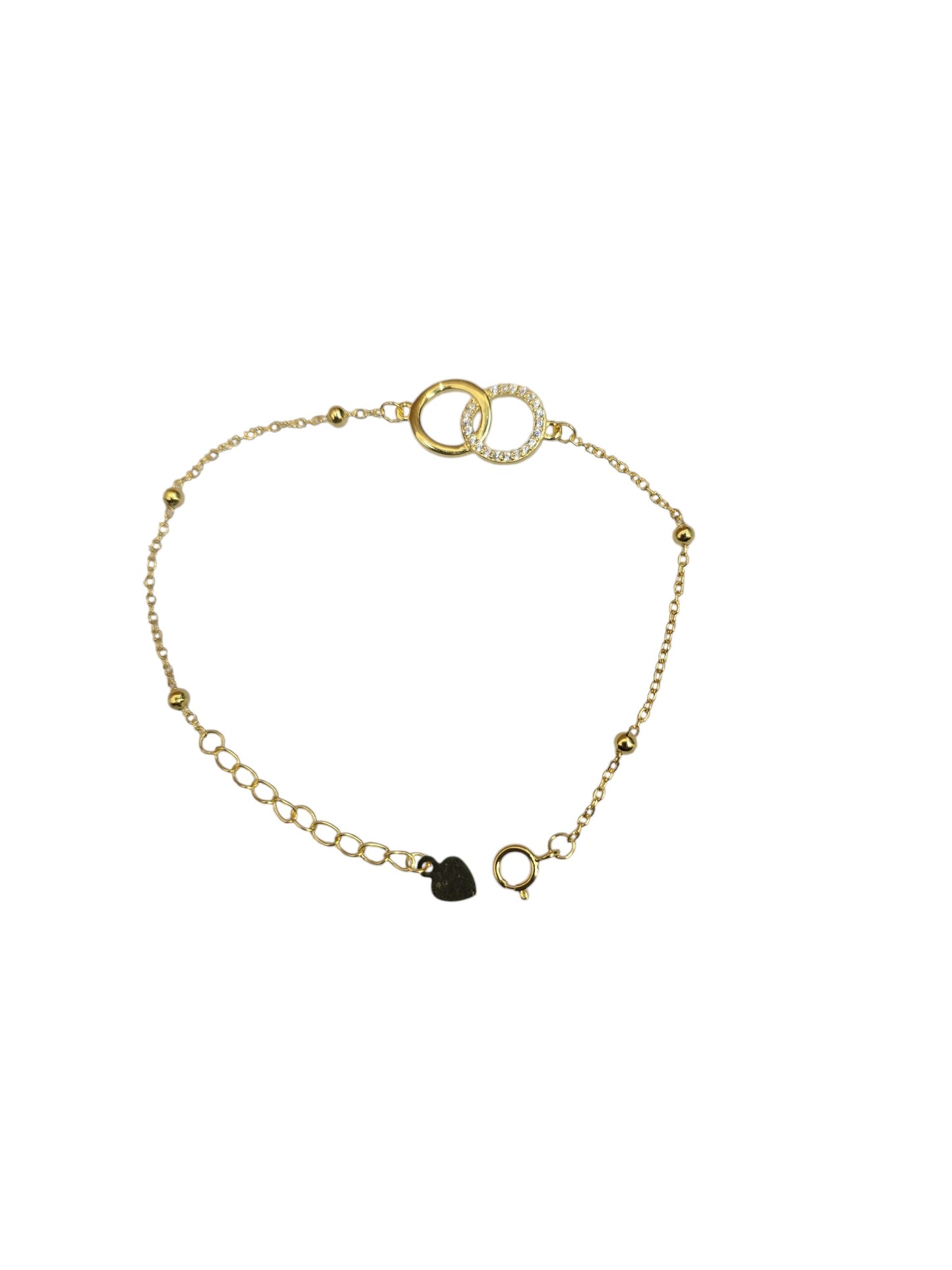 Silver Plated Disc Chain Bracelet