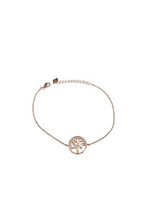 Silver Plated Minimal Tree of life Bracelet