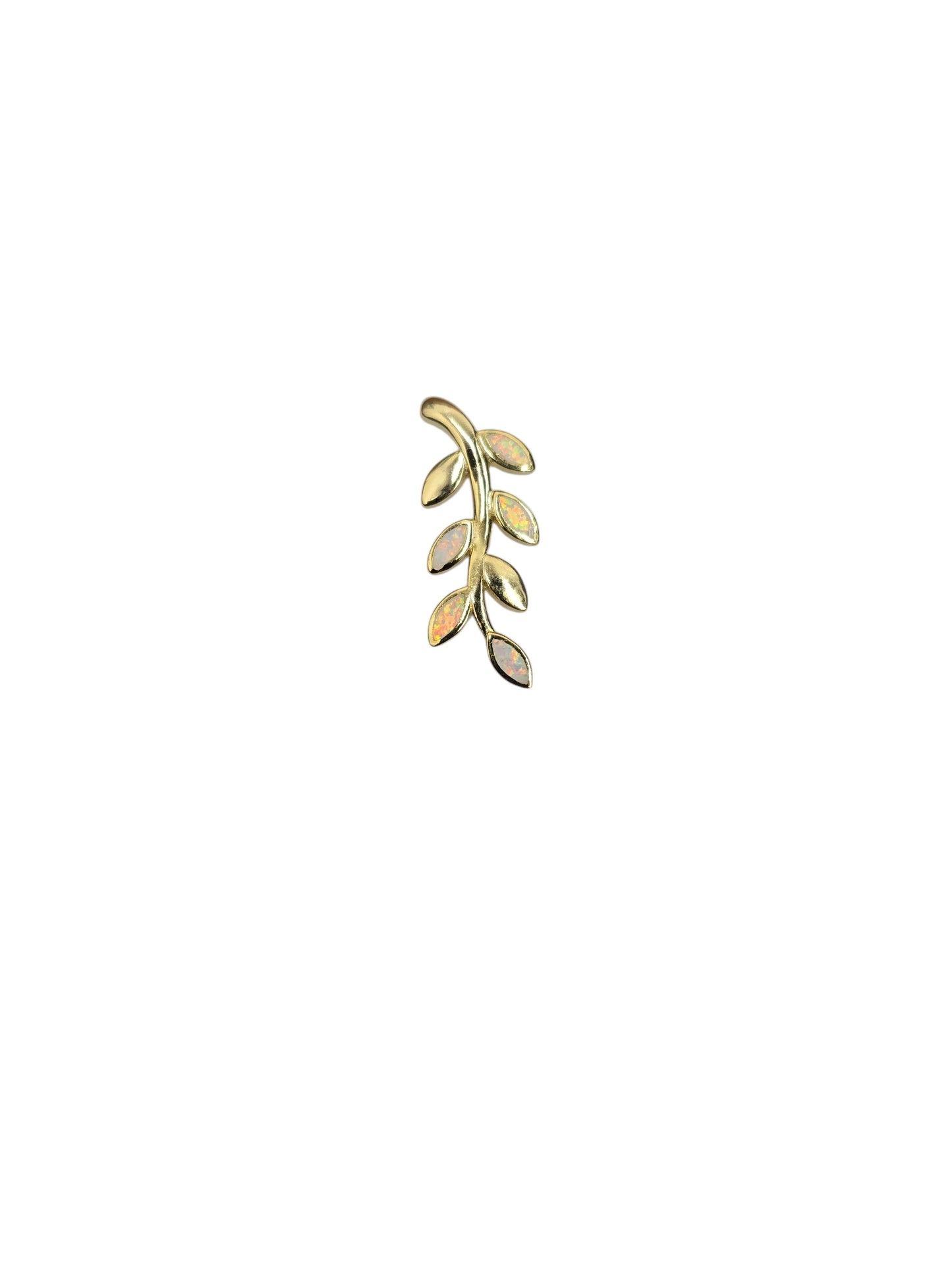 Gold Leaf Pendant Necklace