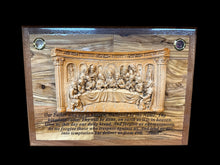 The Last Supper with Lord’s Prayer – Olive Wood Wall Plaque