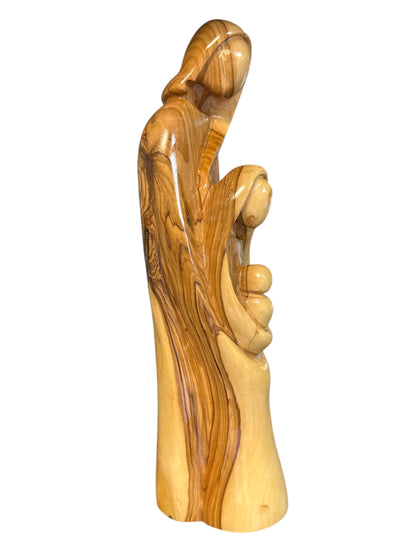 Hand-Carved Olive Wood Holy Family – Graceful Tall Design