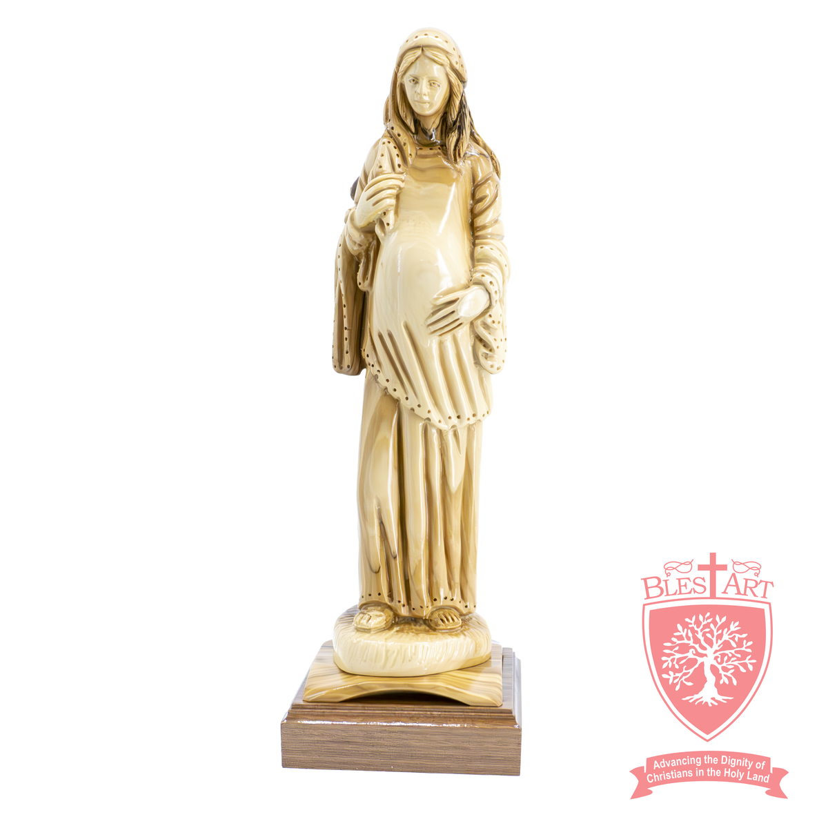 Pregnant Mary - Olive Wood