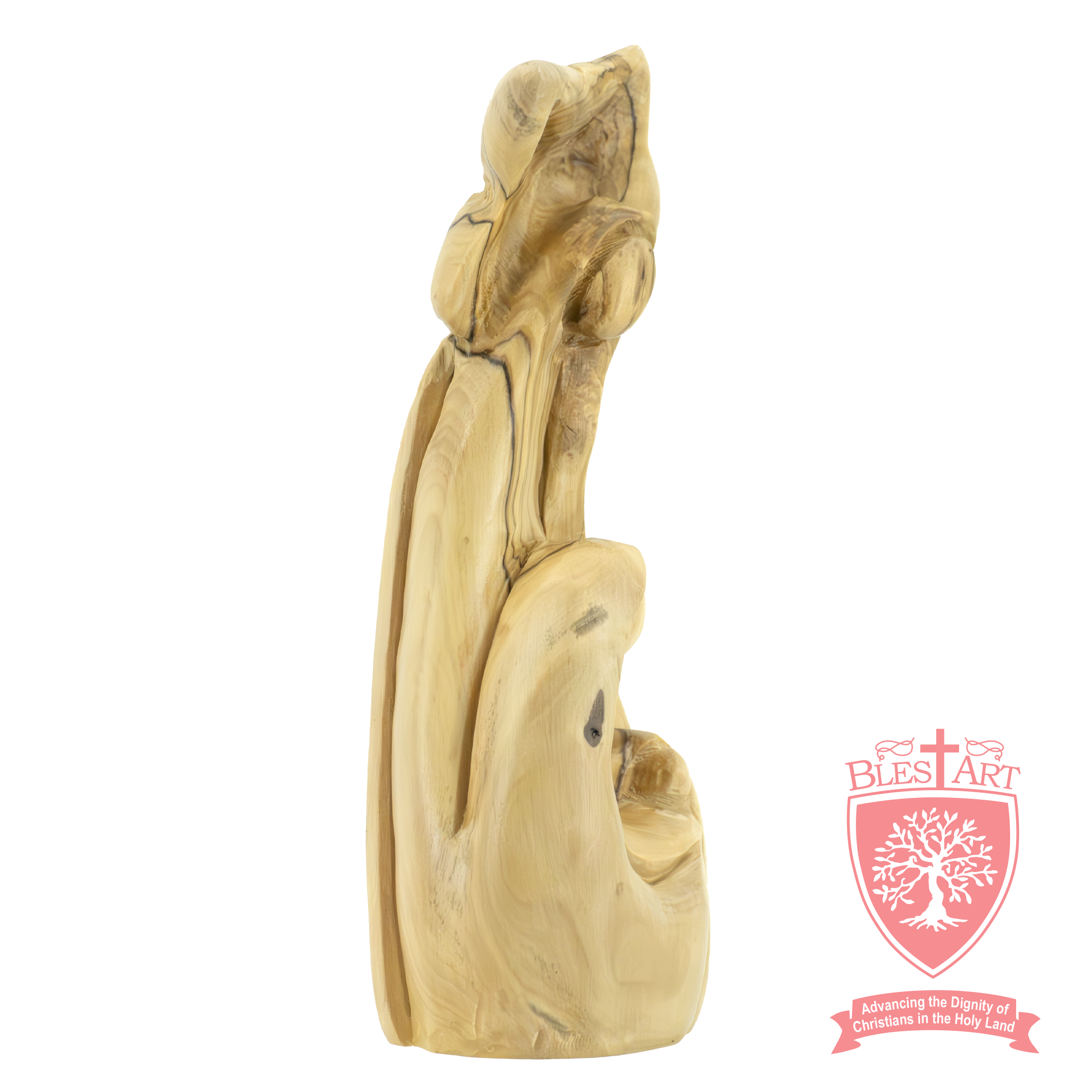 Olive Wood Holy Family Star-Shaped Statue
