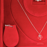 Radiant Heart Trio: Luxury Jewelry Set