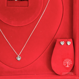 Radiant Heart Trio: Luxury Jewelry Set