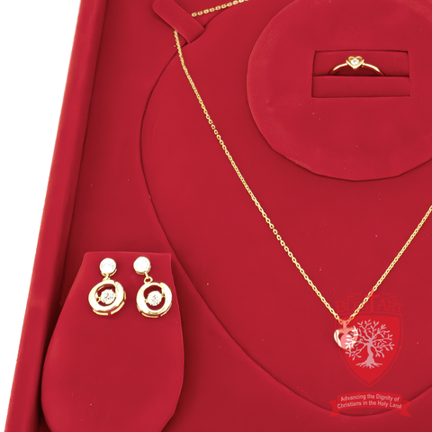 Gilded Hearts: High-End Jewelry Ensemble