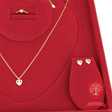 Gilded Hearts: High-End Jewelry Ensemble