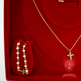 Divine Elegance: High-End Gold and Pearl Jewelry Set