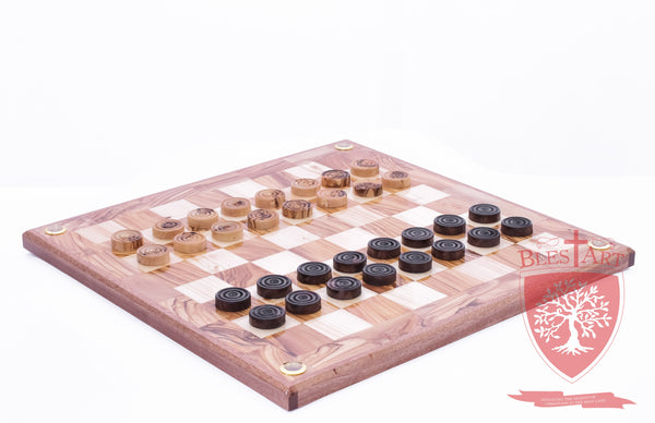 Hand Made Checkers Set with Relics