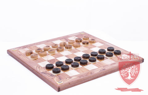 Hand Made Checkers Set with Relics