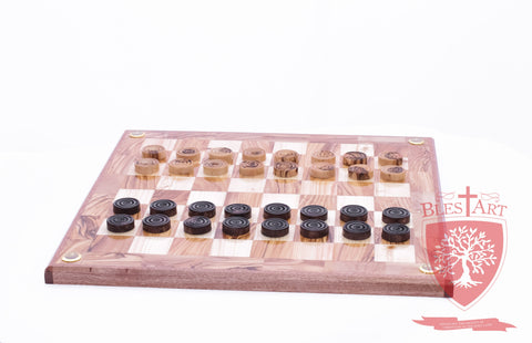 Hand Made Checkers Set with Relics