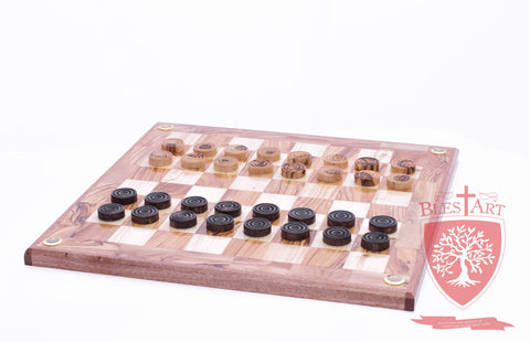 Hand Made Checkers Set with Relics