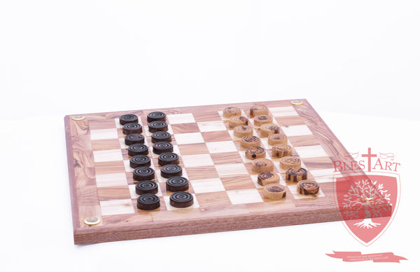 Hand Made Checkers Set with Relics