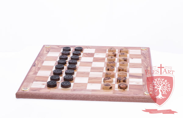 Hand Made Checkers Set with Relics