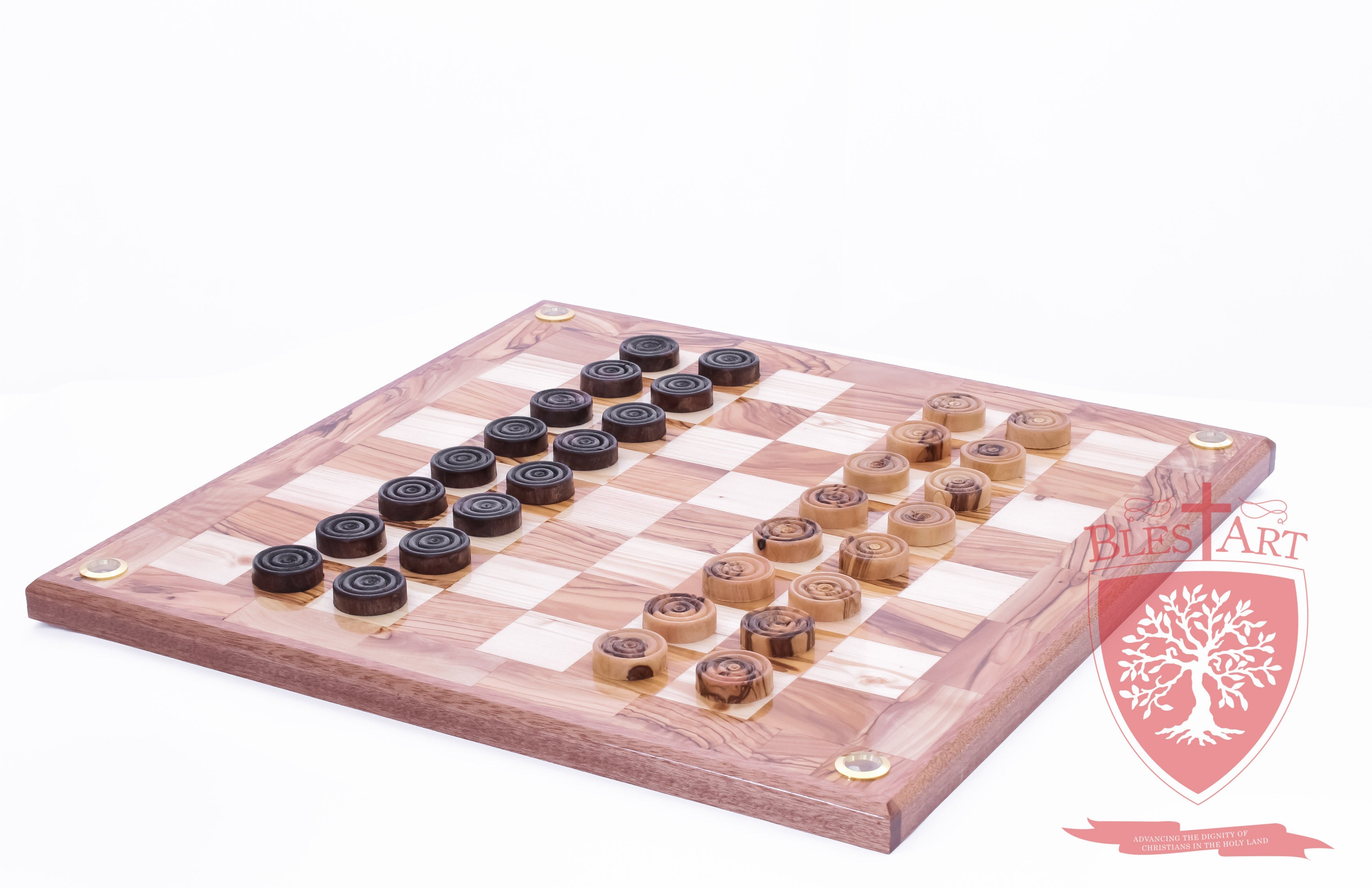 Hand Made Checkers Set with Relics