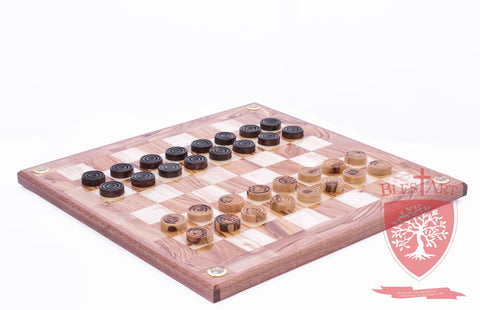 Hand Made Checkers Set with Relics