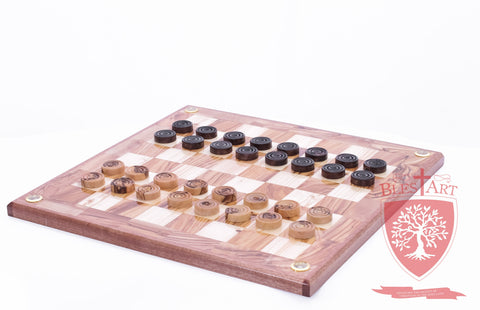 Hand Made Checkers Set with Relics