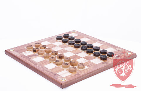 Hand Made Checkers Set with Relics