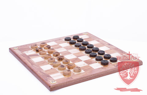 Hand Made Checkers Set with Relics