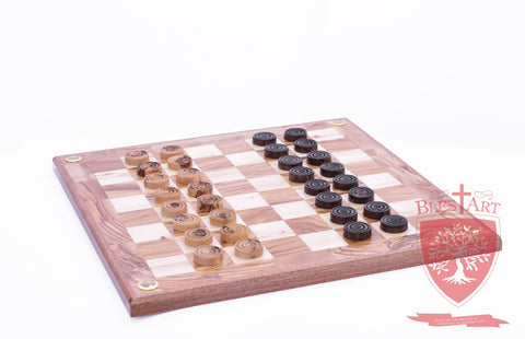 Hand Made Checkers Set with Relics