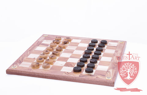 Hand Made Checkers Set with Relics