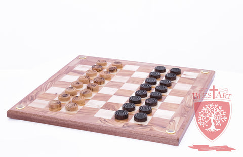 Hand Made Checkers Set with Relics