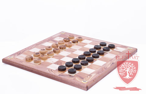 Hand Made Checkers Set with Relics