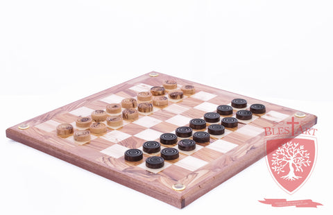 Hand Made Checkers Set with Relics