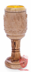 Chalice with the carving of the Last Supper image