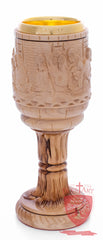 Chalice with the carving of the Last Supper image