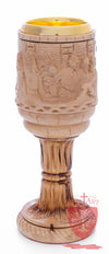 Chalice with the carving of the Last Supper image