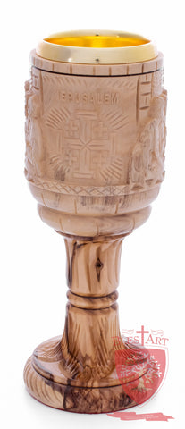 Chalice with the carving of the Last Supper image