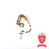 Olive Wood Rosary with Holy Soil