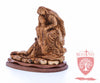 The Pieta on Mahogany Base, Museum Quality, 9"/ 23 cm height