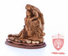 The Pieta on Mahogany Base, Museum Quality, 9"/ 23 cm height