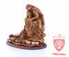 The Pieta on Mahogany Base, Museum Quality, 9"/ 23 cm height