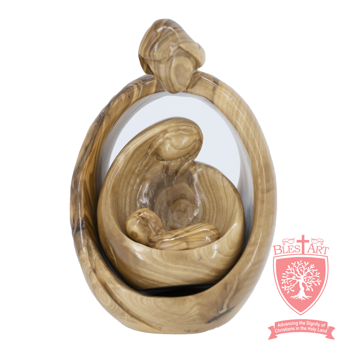 Holy Family Plain - Rounded Style - 3 pieces