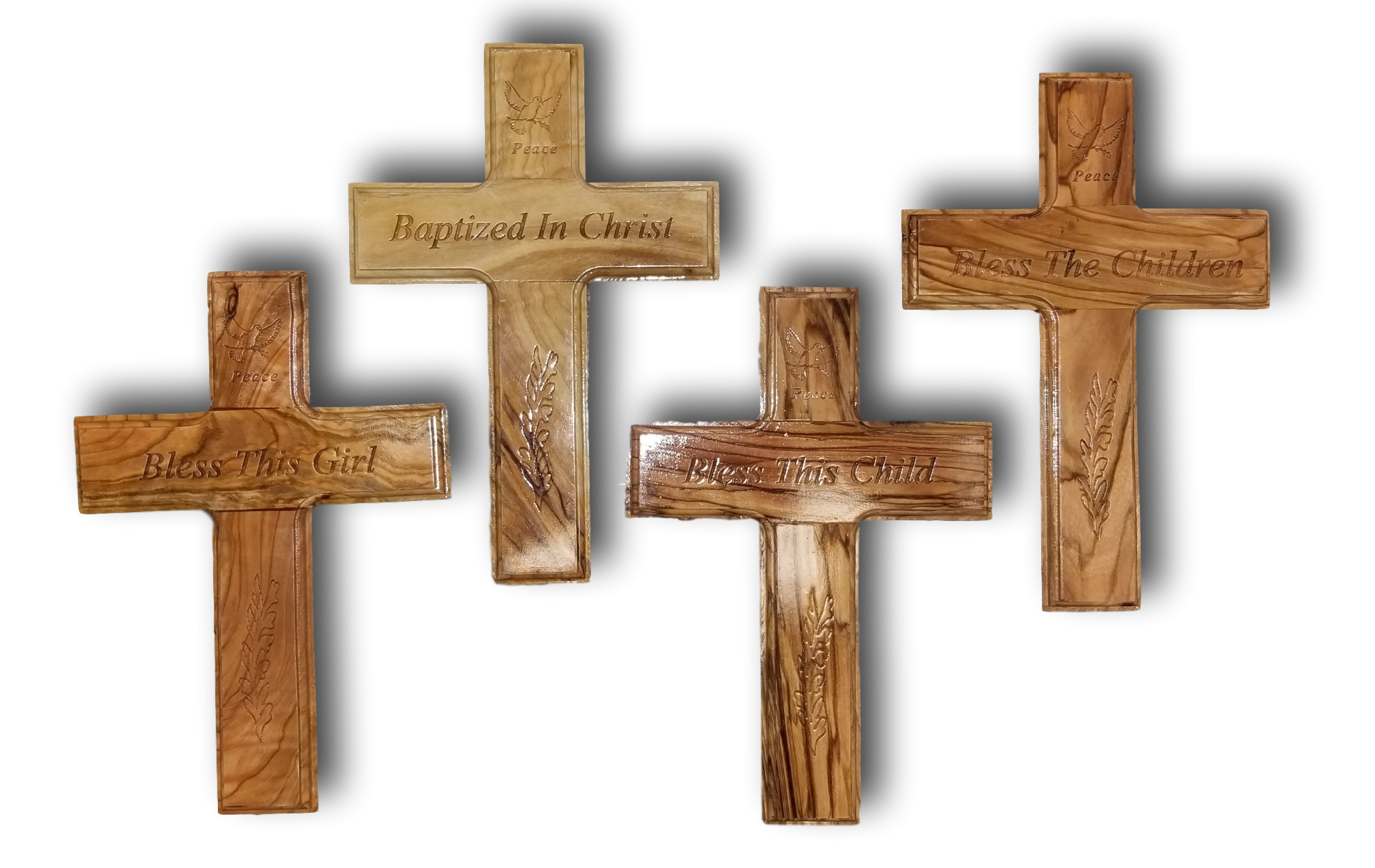 Special Cross, laser carved with different blessings on it. Size: 6.3" / 16 cm