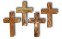 Special Cross, laser carved with different blessings on it. Size: 6.3" / 16 cm
