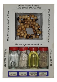 Holy water, Holy Oil, Stones, and Soil boxes