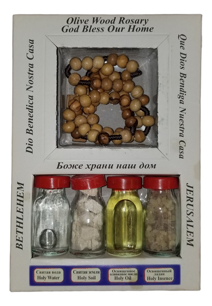 Holy water, Holy Oil, Stones, and Soil boxes