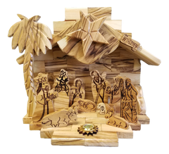 Nativity set, Musical, With incense from the tomb of Jesus, Available in different sizes