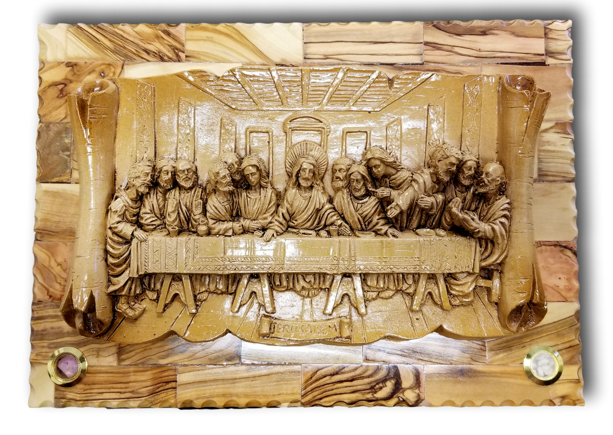 Plaque, The Last Supper, With tow Holy Items