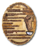 Holy Water Plaque. Available in Diffrent Syles