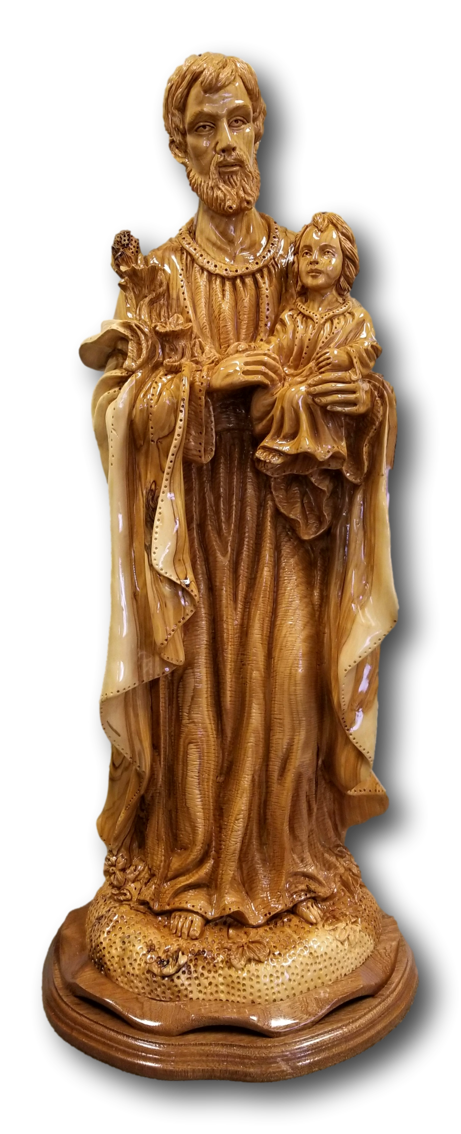 St. Joseph with Baby Jesus, Cathedral Quality