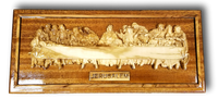 Olive Wood Last Supper Plaque