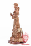 St. Francis and the Animals, Cathedral Quality, Size: 17.7"/45 cm