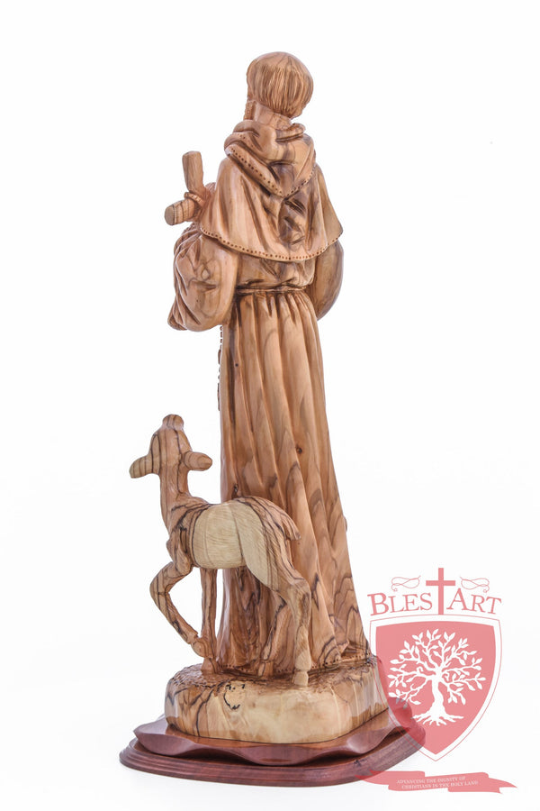 St. Francis and the Animals, Cathedral Quality, Size: 17.7"/45 cm