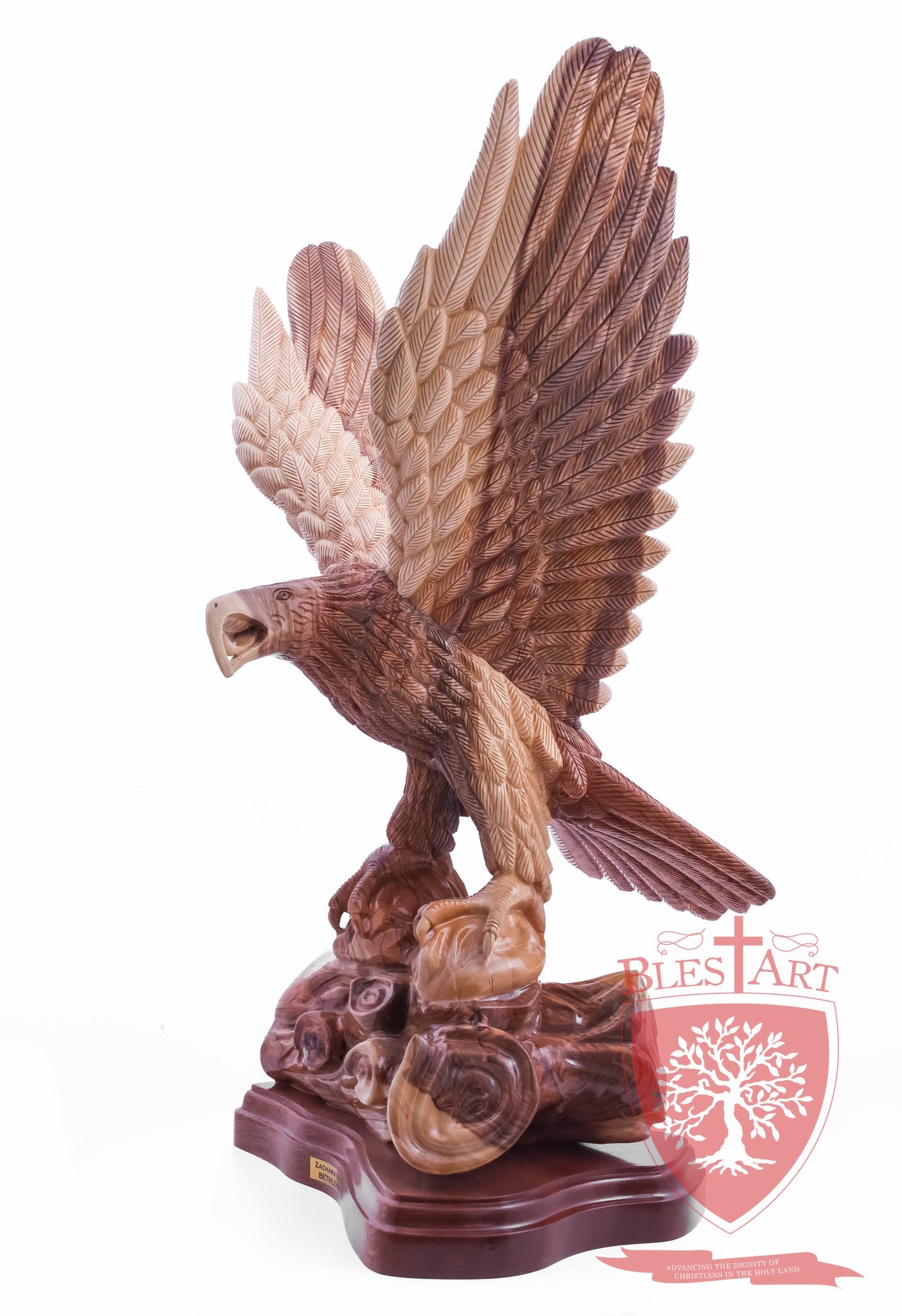 Eagle standing on a branch, Size: 14" X 10" X 28.5"